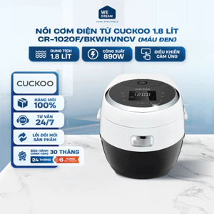 Nồi Cơm Điện Tử Cuckoo CR-1020F/BKWHVNCV 1.8L - Hàng Chính Hãng