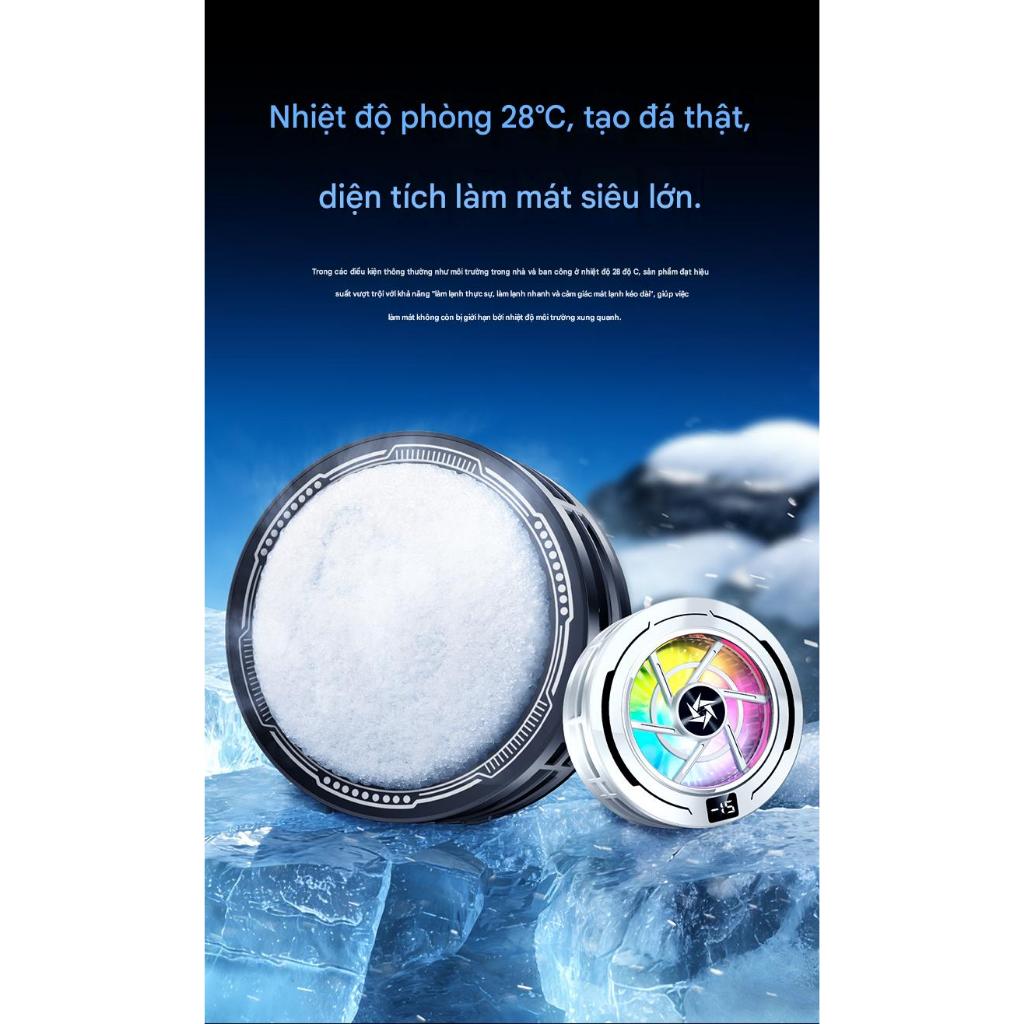 Tản Nhiệt Điện Thoại SL70 AI 15W Sò Lạnh RGB 3 Chế Độ Magnetic Từ Tính Chơi Game PUBG Free Fire...