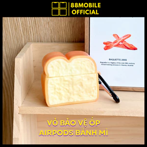 Vỏ bảo vệ case ốp airpods Bánh Mì dành cho tai nghe 1/2/3/4/Pro/Pro 2/Pro 3 I 88Mobile