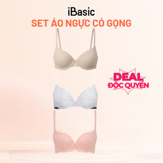 Set 3 Áo ngực có gọng mút vừa iBasic - Deal Độc Quyền