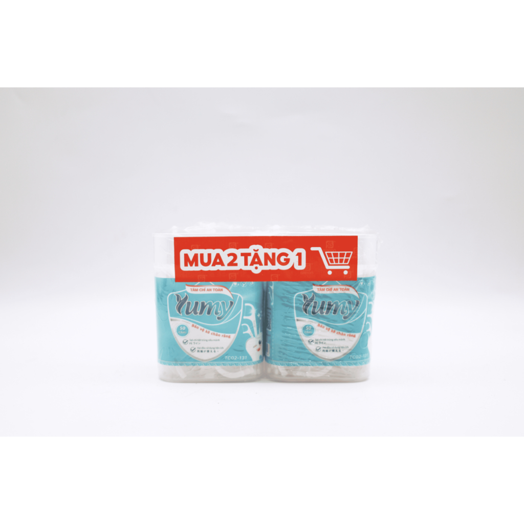 [MUA 2 TẶNG 1] Tăm chỉ YUMY - Combo 3 hộp nhật đứng 50 chiếc sợi chỉ dai mảnh an toàn (CB21-131_131)