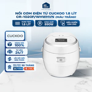 Nồi Cơm Điện Tử Cuckoo CR-1020F/WHWHVN 1.8L - Hàng Chính Hãng