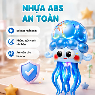 Đồ Chơi Bạch Tuộc Nhảy Múa Vui Nhộn-Đồ Chơi Con Mực Spuid Dance Phát Nhạc,Ánh Sáng Lung Linh Di Chuyển Thông Minh Cho Bé