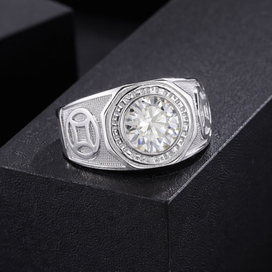 Men's 925 Silver Feng Shui Ring by Trường Nhung Jewelry - TNJ