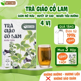 Trà giảo cổ lam DETONIC hỗ trợ ổn định huyết áp, bảo vệ tim mạch, kiểm soát đường huyết, thành phần thiên nhiên