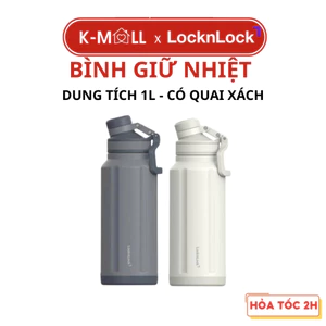 Bình Giữ Nhiệt LocknLock LHC4409 (1L) Thép Không Gỉ 316, Quai Xách - K-MALL