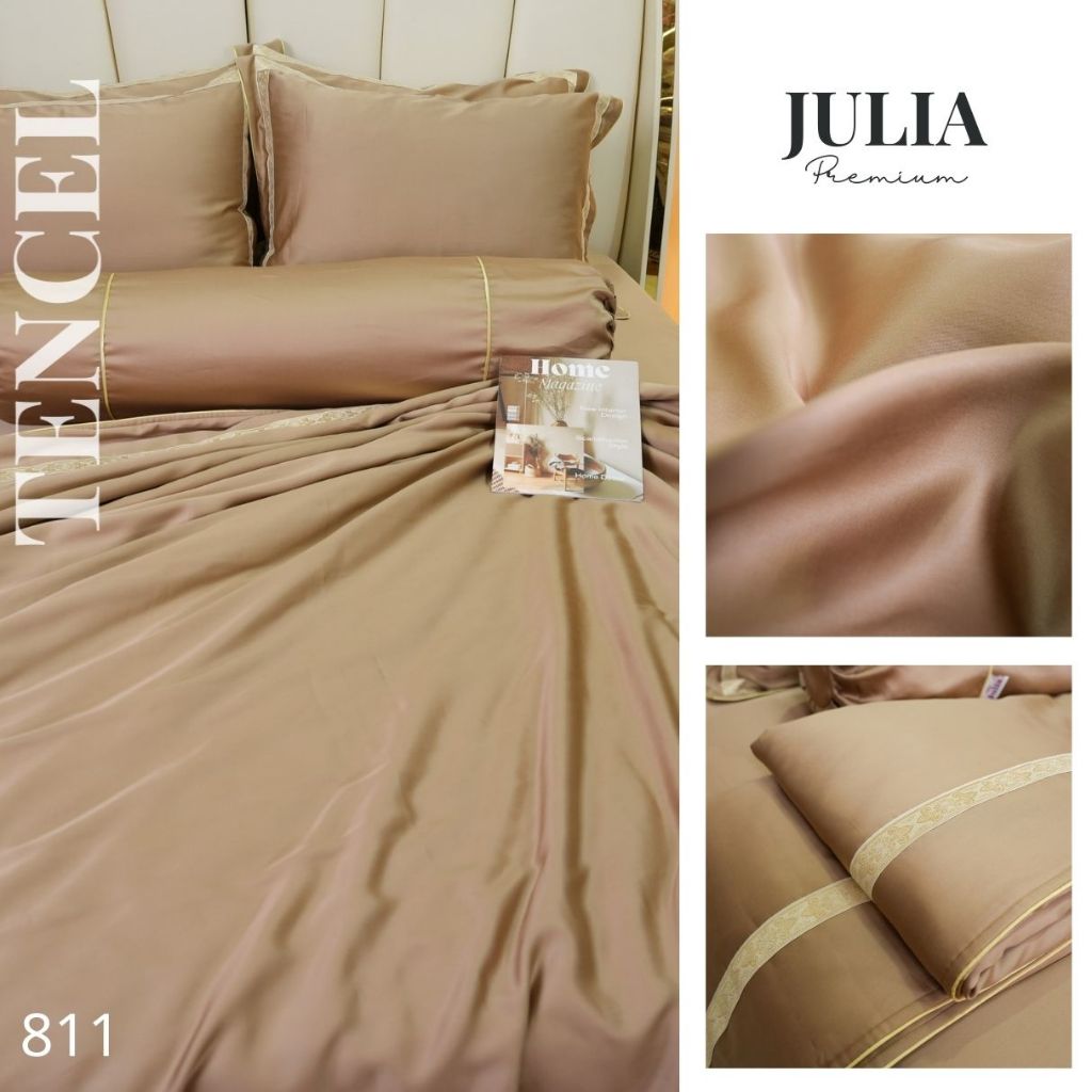 Ga Lẻ Bọc Thun 100% Lụa Tencel Gỗ Sồi Không Pha- Mát mịn- Mượt mà Julia