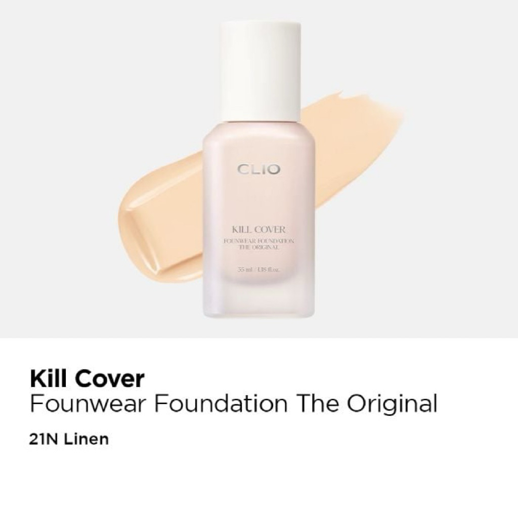 Kem Nền CLIO Kill Cover Founwear Foundation The Original Che Phủ Kiềm Dầu Lâu Trôi 35ml