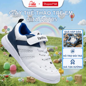 Giày bé trai quai dán cho bé dáng thể thao, giày thể thao bé trai đế siêu nhẹ êm chân chống trượt VDT05