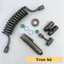 Trọn Bộ Vòi Xịt Vệ Sinh Chất Liệu Đồng Thau, Vòi Xịt Toilet Chia 2 Đầu Nước Đa Năng Có Khóa Màu xám, đen, crom bóng
