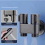 Trọn Bộ Vòi Xịt Vệ Sinh Chất Liệu Đồng Thau, Vòi Xịt Toilet Chia 2 Đầu Nước Đa Năng Có Khóa Màu xám, đen, crom bóng