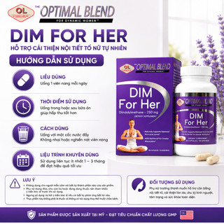Viên uống nội tiết tố nữ Olympian Labs Dim For Her hỗ trợ cải thiện nội tiết tố hộp 30 viên