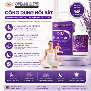 Viên uống nội tiết tố nữ Olympian Labs Dim For Her hỗ trợ cải thiện nội tiết tố hộp 30 viên