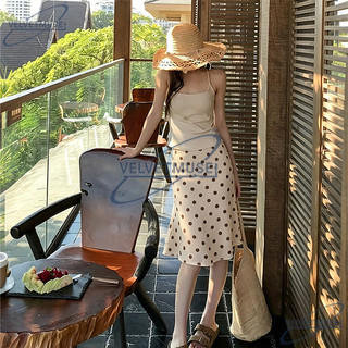 VM-Chân Váy Chữ A Dáng Lửng 2 Lớp Chấm Bi Xòe Nhẹ Đi Chơi Đi Biển New Summer 2026