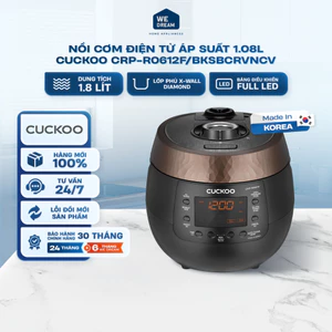 Nồi Cơm Điện Tử Áp Suất Cuckoo CRP-R0612F 1.08L - Hàng Chính Hãng