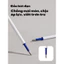 Ruột Bút Bấm Xóa Được 0.5mm Deli – Bộ 10 Ruột Bút Gel FriXion Thay Thế, Mực Nhiệt Xóa Được Cho Bút Bấm Học Sinh