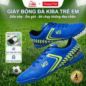 Giày bóng đá trẻ em, giày đá banh đế đinh sân cỏ nhân tạo giá rẻ KIBA đã khâu full đế DBKB
