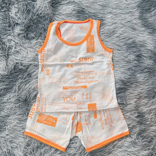 [17-23kg] Xả Kho Combo 2 bộ ba lỗ chất cotton cho bé trai lỗi nhỏ