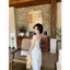 𝗕𝗮𝗯𝗶 𝗟𝗶𝗻𝗲𝗻-Áo Linen 2 dây phối ren