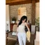 𝗕𝗮𝗯𝗶 𝗟𝗶𝗻𝗲𝗻-Áo Linen 2 dây phối ren