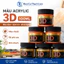 Màu Acrylic 3D Risa 100ml Màu Nước Acrylic Độ Phủ Cao Vẽ Giấy Vải Tường Đồ Handmade