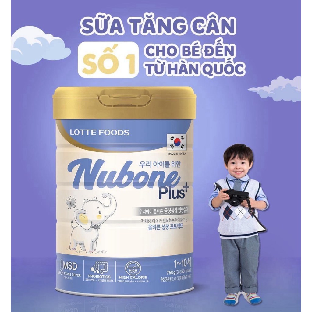 Sữa Công Thức Nubone Step 1 2  750g, Hỗ Trợ Hệ Tiêu Hóa Khoẻ Mạnh Cho Bé - TN Baby