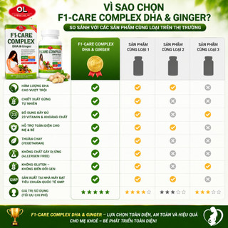 Viên uống bổ sung vitamin tổng hợp cho bà bầu Olympian Labs F1- Care Complex hộp 30 viên
