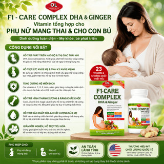 Viên uống bổ sung vitamin tổng hợp cho bà bầu Olympian Labs F1- Care Complex hộp 30 viên