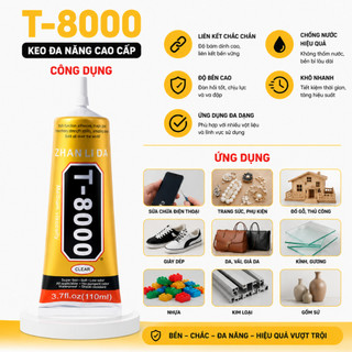 Keo Dán Màn Hình Điện Thoại T-8000 Đa Năng Chuyên Dùng Dán Màn Hình Điện Thoại Đồ Điện Tử Linh Kiện