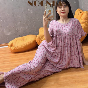 Tole babydoll FORM RỘNG tay bèo, hàng may kỹ, 43-90kg - Nocnhamacdobo