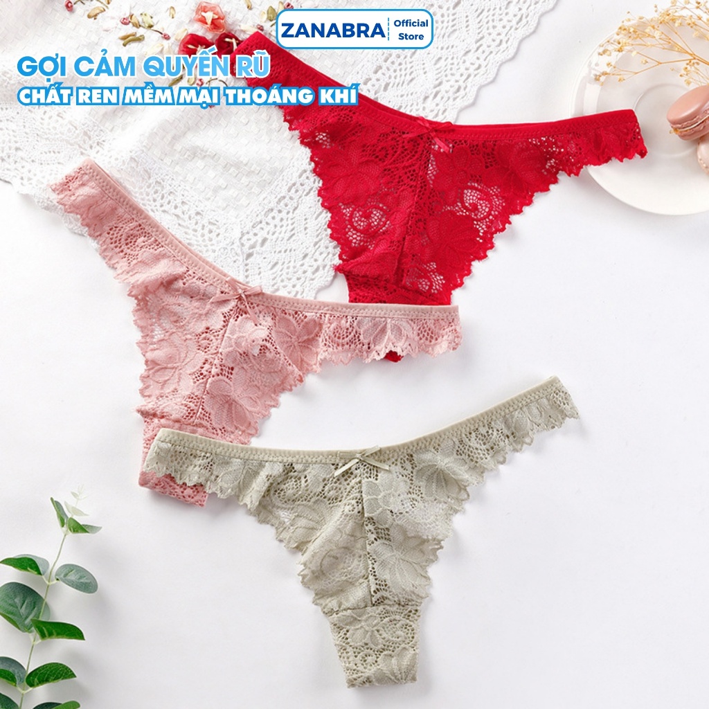 Quần lót nữ lọt khe cạp cao đính nơ quyến rũ, Quần chip nữ ren mềm mại không cộm, khó chịu L6551