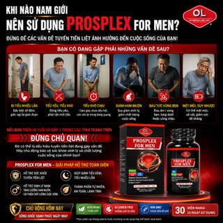 Viên uống tiền liệt tuyến Olympian Labs Prosplex For Men nhập khẩu Mỹ hộp 60 viên