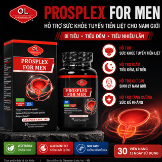 Viên uống tiền liệt tuyến Olympian Labs Prosplex For Men nhập khẩu Mỹ hộp 60 viên