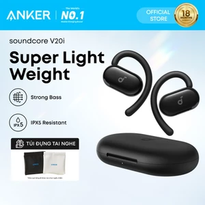 Tai nghe bluetooth dạng móc soundcore V20i siêu thoải mái, chống nước IP55, thời lượng phát tới 36H, kết nối bluetooth 5