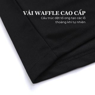 Áo Polo Nam Nữ FOXNINE Vải Tổ Ong Cổ Bẻ Tay Lỡ Dáng Rộng Thoáng Mát Oversized Waffle Polo