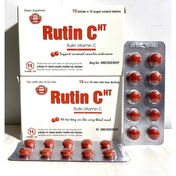 RUTIN - C rau má hỗ trợ điều tri viêm loét miệng, xuất huyết, chảy máu, trĩ ngoại trĩ nội