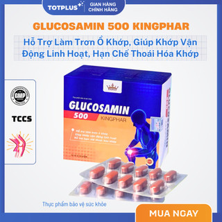 Glucosamin 500 Kingphar - Hỗ Trợ Làm Trơn Ổ Khớp, Giúp Khớp Vận Động Linh Hoạt - Hộp 100 Viên