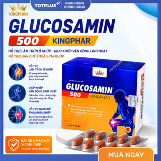 Glucosamin 500 Kingphar - Hỗ Trợ Làm Trơn Ổ Khớp, Giúp Khớp Vận Động Linh Hoạt - Hộp 100 Viên