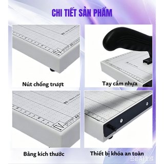 QUAFF Máy cắt giấy  (gỗ/kim loại) – A3 A4 – Ảnh, bìa, DIY, văn phòng – Cao cấp