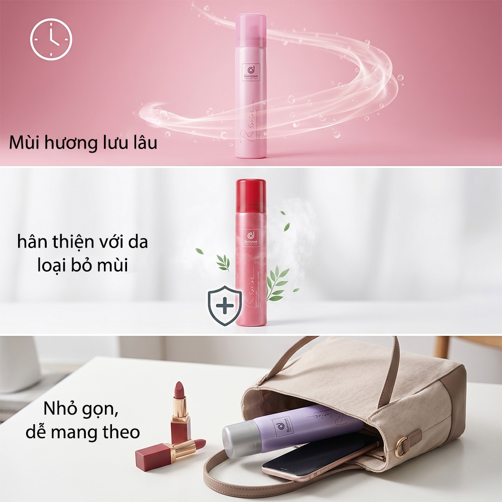 【999+ Đã Bán】Xịt Khử Mùi  Rsaria 75ml Chính Hãng Thái Lan - Ngăn Mồ Hôi 48H, Thơm Lâu, Nam Nữ