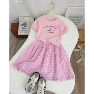 SET ÁO VÁY MAXI KẺ CARO DỄ THƯƠNG DIỆN BIỂN XINH | AnhMy Baby