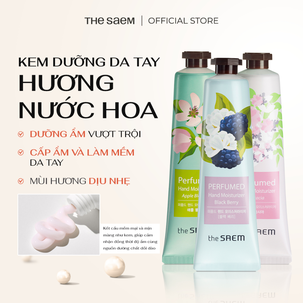 [THE SAEM] Kem Dưỡng Da Tay Hương Nước Hoa THE SAEM Perfumed Hand Cream (30ml)