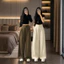 Quần Ống Suông Nữ ,Quần tây nữ Vải Chéo Hàn Cao Cấp Form Rộng Trendy Co Giãn Nhẹ Đủ Size XS-2XL 40-70KG