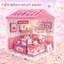Set Sinh Nhật Bé Gái | Quà tặng Bạn Nữ Decor Square: Mô Hình Mini Lắp Ghép & Đèn Thỏ Chiếu Đại Dương