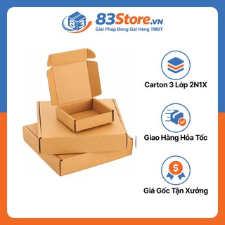 Combo 25 Hộp Carton Nắp Gài Size Vừa  - 83Store Đựng Quần Áo, Quà Tặng, Sách Vở, Phụ Kiện.