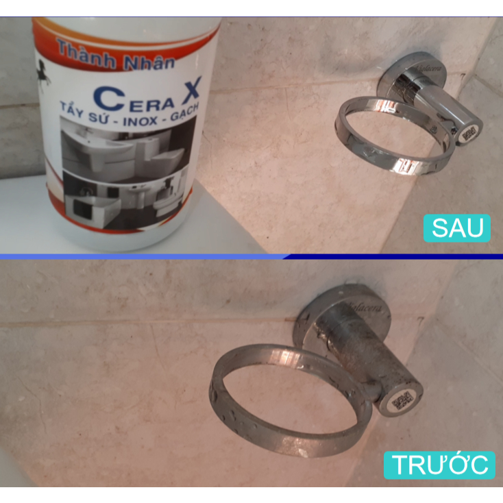 Siêu tấy sứ - Inox - Lavabo - Bồn cầu - Cera X-Chai 100ml
