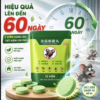 10 Viên Đuổi Chuột Thảo Mộc An Toàn - Viên Xua Đuổi Chuột, Kiến, Gián, Côn Trùng Trong Nhà Cho Gia Đình
