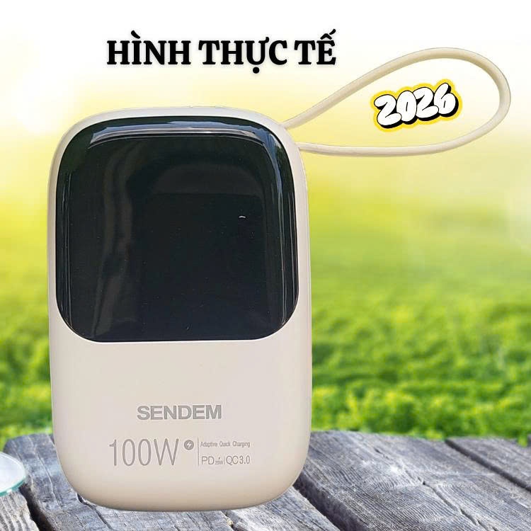 Bộ sạc dư phòng Power Series công suất 100w dung lượng 10.000mAh tích hợp 2 cổng sạc Type-C:Lightning