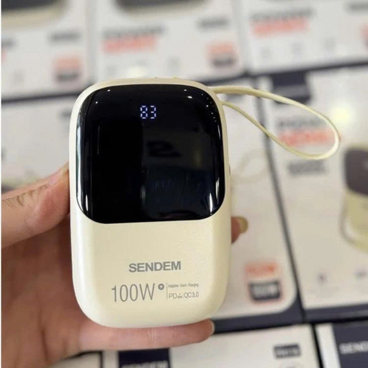 Bộ sạc dư phòng Power Series công suất 100w dung lượng 10.000mAh tích hợp 2 cổng sạc Type-C:Lightning
