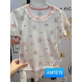(Size 66-90) BỘ NGẮN LỤA TENCEL NHÍ MỀM, KHÁNG KHUẨN, THOÁNG MÁT CHO BÉ | AnhMy Baby